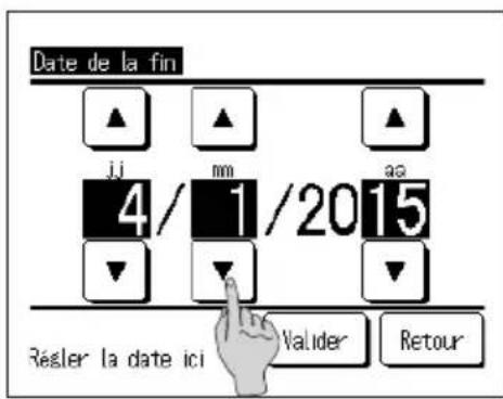 Date de la fin jj mm aa 4/1/2015 Résler la date ici Valider Retour
