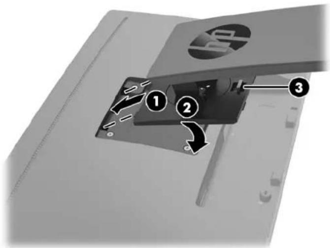 HP EliteDisplay E240q - Fixation du socle du moniteur - 2