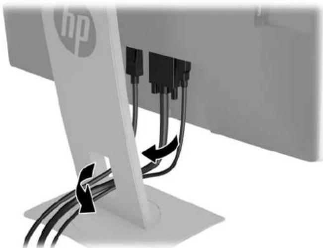 HP EliteDisplay E240q - Branchement des câbles - 2