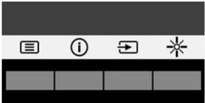 HP EliteDisplay E240q - Affectation des boutons de fonction - 1