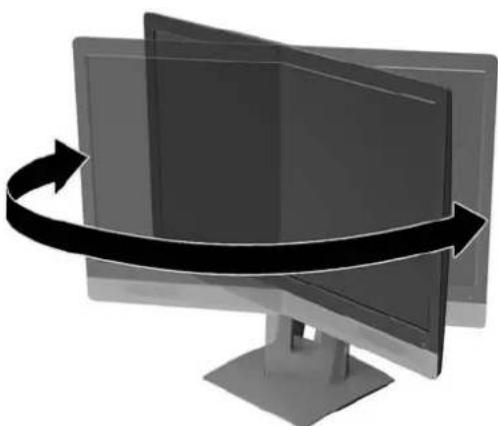 HP EliteDisplay E240c - Réglage du moniteur - 2
