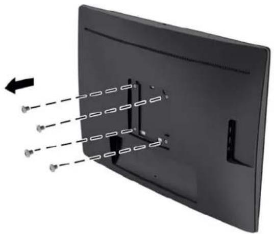 HP EliteDisplay E240c - Retrait du socle du moniteur - 5