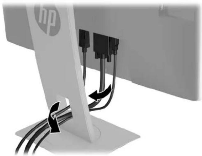 HP EliteDisplay E240c - Branchement des câbles - 2