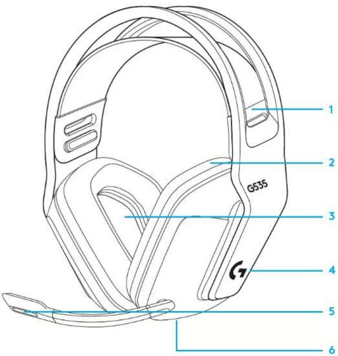 LOGITECH G535 - 5