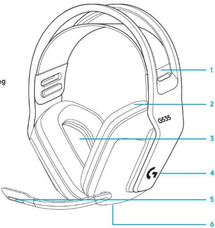 LOGITECH G535 - 5