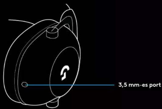 LOGITECH G PRO X 2 Lightspeed - A MIKROFONOS FEJHALLGATÓ HASZNÁLATA VEZETÉKES MÓDBAN - 2