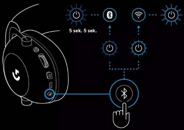 LOGITECH G PRO X 2 Lightspeed - PREPÍNANIE MEDZI BLUETOOTH A LIGHTSPEED - 1