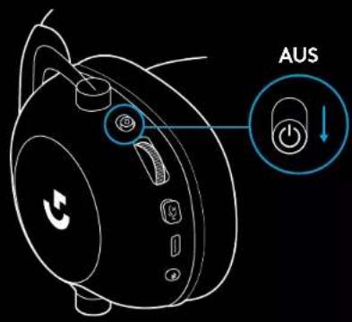 LOGITECH G PRO X 2 Lightspeed - VERWENDEN DES HEADSETS IM KABELGEBUNDENEN MODUS - 1