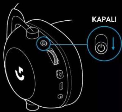 LOGITECH G PRO X 2 Lightspeed - KULAKLIĞI KABLOLU MODDA KULLANMA - 1