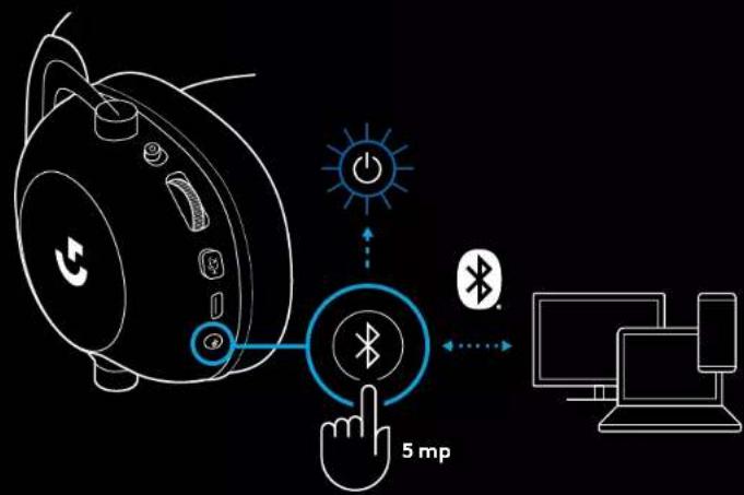 LOGITECH G PRO X 2 Lightspeed - A MIKROFONOS FEJHALLGATÓ PÁROSÍTÁSA A LIGHTSPEED VEZETÉK NÉLKÜLI ADAPTERREL - 1
