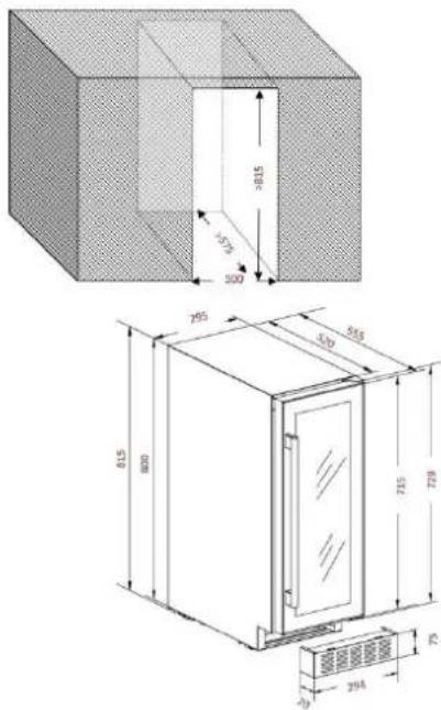 CLIMADIFF CBU20S2B - Built-in installation drawings - 1