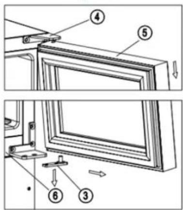 CLIMADIFF CBU20S2B - Reversing the door - 2
