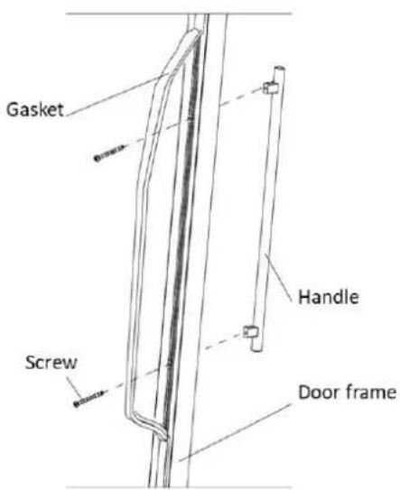 CLIMADIFF CBU20S2B - Installing the handle - 1