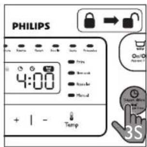 PHILIPS Viva Collection HD3158 - Setting up child lock - 2