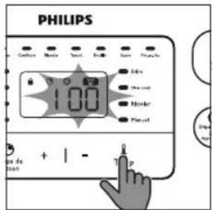 PHILIPS Viva Collection HD3158 - Réglage du temps de cuisson et de la température - 3
