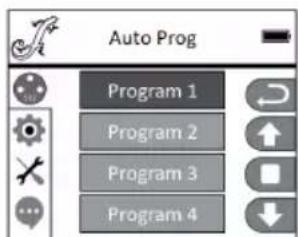 Auto Prog Program 1 Program 2 Program 3 Program 4