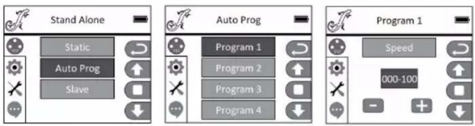 Cameo OPUS SP5 Plus - STAND-ALONE-BETRIEBSART AUTO PROGRAMME (Auto Prog) - 1