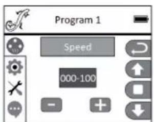 Program 1 Speed 000-100