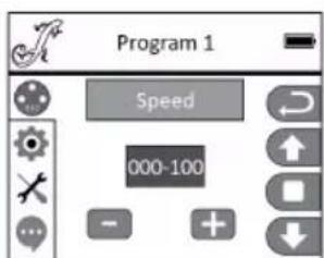 Program 1 Speed 000-100