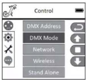 Cameo OPUS SP5 Plus - DMX-MODUS EINSTELLEN (DMX Mode) - 1