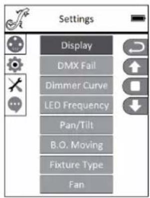 Cameo OPUS SP5 Plus - SYSTEM SETTINGS (Settings) - 1