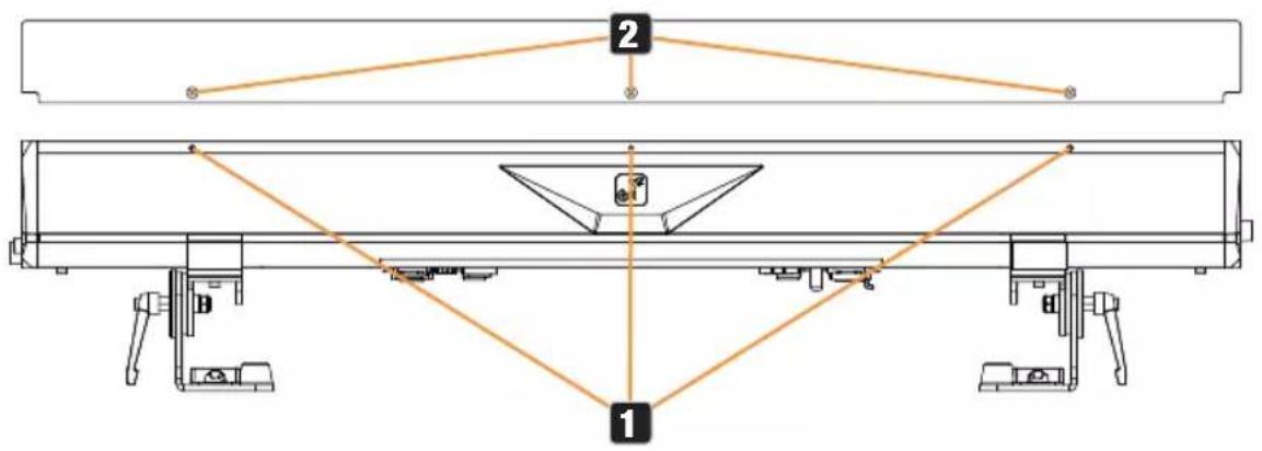 Cameo PIXBAR 400 IP G2 - GLARE SHIELD - 1
