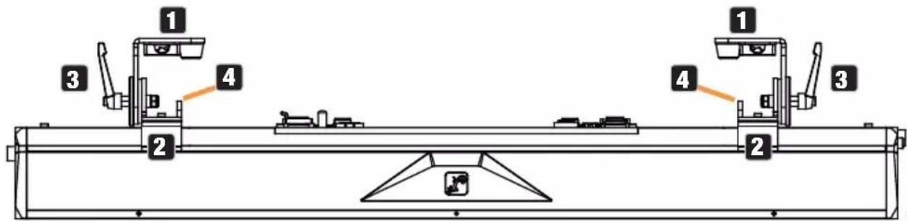 Cameo PIXBAR 400 IP G2 - MONTAGE EINER PIXBAR® AN EINER TRAVERSE - 1