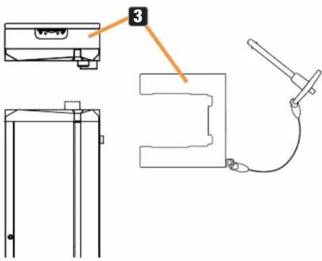 Cameo PIXBAR 400 IP G2 - MONTAGE VERTICAL SUSPENDU SUR BARRE TRANSVERSALE - 3
