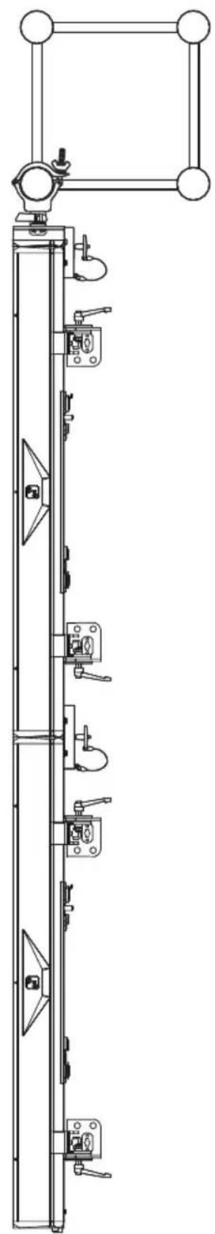 Cameo PIXBAR 400 IP G2 - MONTAJE SUSPENDIDO VERTICAL EN UN TRUSS - 6