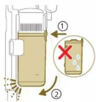 PHILIPS Aqua Plus XC8055 - Mantenimiento del sistema de gestión del polvo - 7