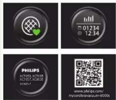 PHILIPS Aqua Plus XC8055 - Mengubah kecerahan pencahayaan - 2