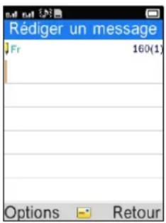 Rédiger un message Fr 160(1) Options Retour