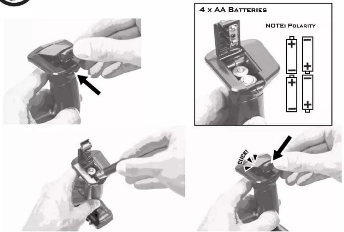 ARRMA Granite Grom Mega 380 - INSTALL AA BATTERIES IN CONTROLLER - 1
