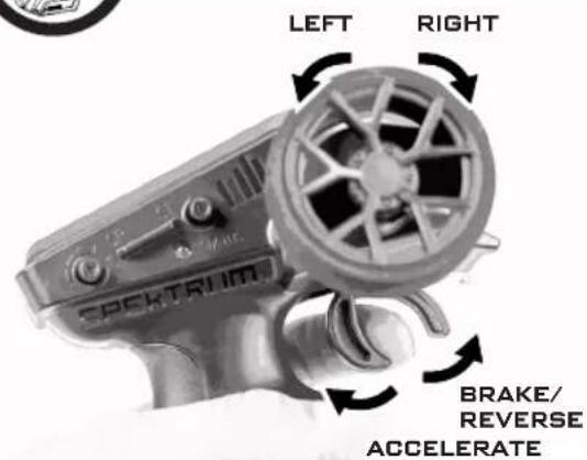 LEFT RIGHT SPECTRUM BRAKE/ REVERSE ACCELERATE