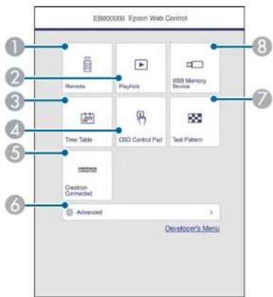 EPSON EB-L210SW - Contrôler un projecteur en réseau à l'aide d'un navigateur Web - 1