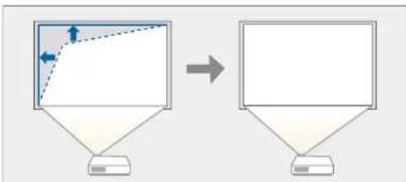 EPSON EB-L210SW - Correction de la forme de l'image à l'aide de Quick Corner - 1