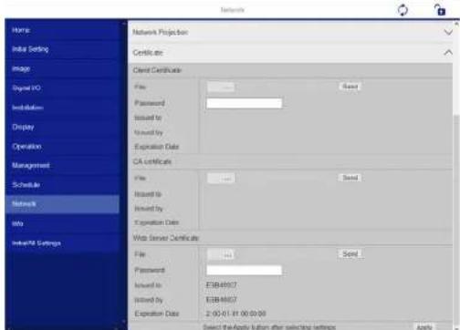 EPSON EB-L210SW - Enregistrement de certificats numériques depuis un navigateur Web - 3