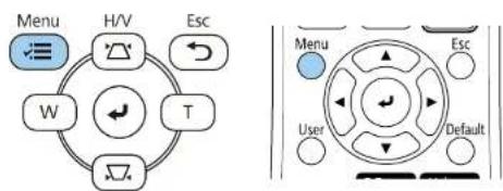 Menu H/V Esc W T Menu Esc User Default