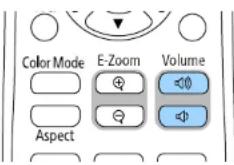 EPSON EB-L210SW - Contrôle du volume à l'aide des boutons de volume - 1