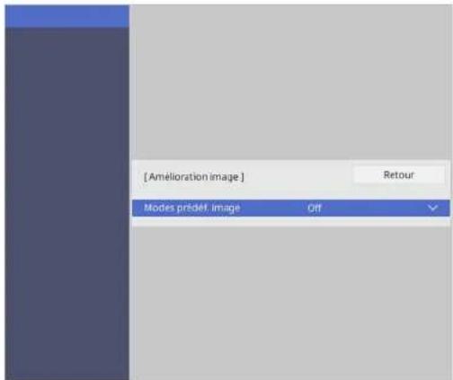 EPSON EB-L210SW - Sélectionnez Modes prédéf. image et appuyez sur [Enter]. - 1