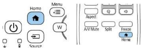 Home Menu W Aspect A/V Mute Split Freeze Home