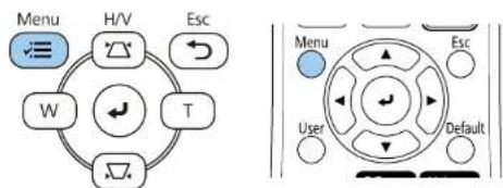 Menu H/V Esc W T Menu Esc User Default