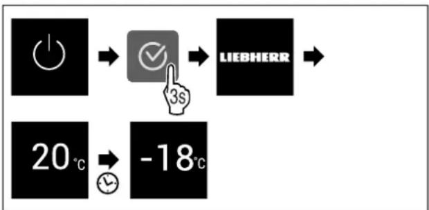 LIEBHERR XRFSF5240 - Activation de l'appareil - 1