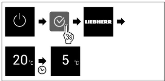 LIEBHERR XRFSF5240 - Activation de l'appareil - 1