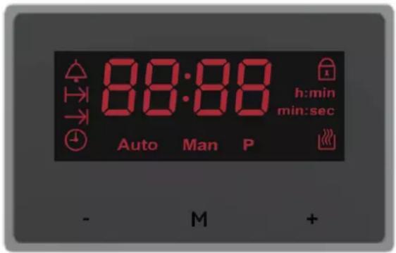 88:88 h:min min:sec Auto Man P - M +