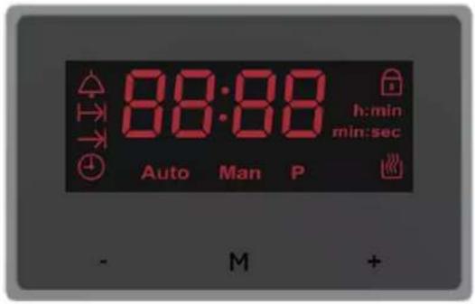 88:88 h:min min:sec Auto Man P - M +