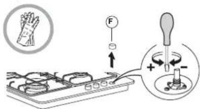 INDESIT THP 641 - REGOLAZIONE DEL MINIMO DEI BRUCIATORI - 1