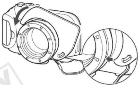 CANON WP-DC41 - Attach the strap. - 3
