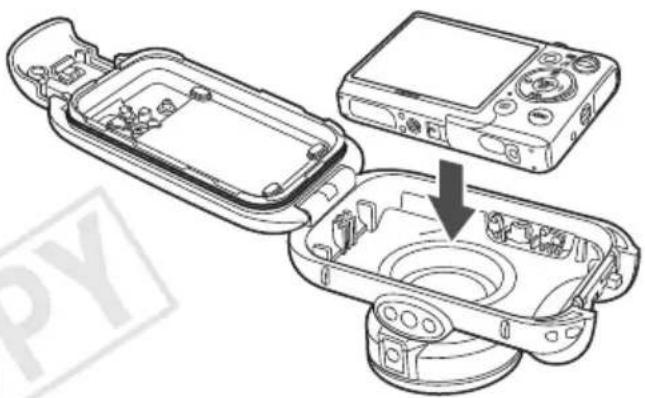 CANON WP-DC41 - Нанесите силиконовую смазку на водонепроницаемую прокладку. - 2