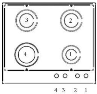 BERTAZZONI P905LHERAC - CONTROLS / BURNERS - 1